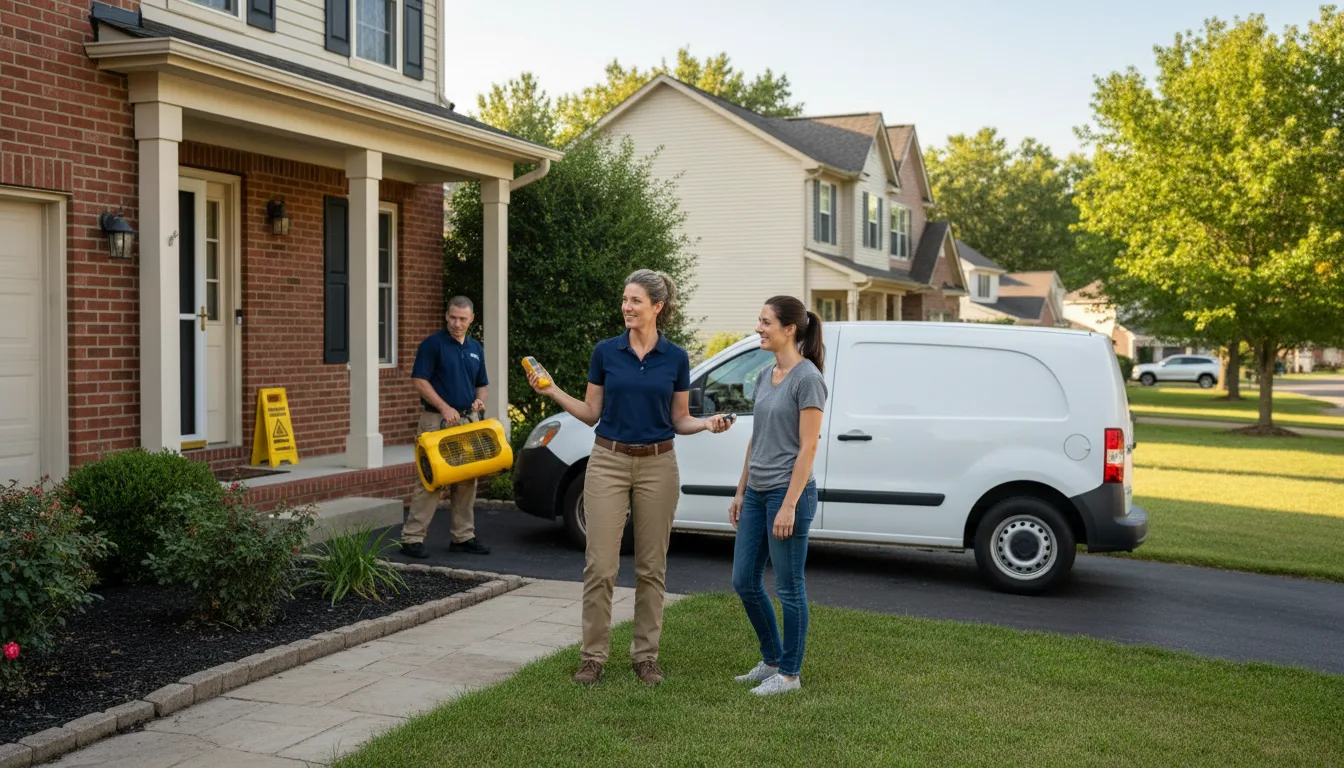 Water restoration image for Dehumidification And Cleanup Services in Orrington, ME